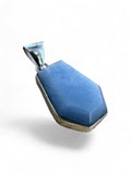 Angelite Solid 925 Sterling Silver Pendant