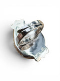 Kingman Turquoise Solid 925 Sterling Silver Ring ADJ