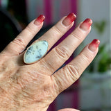Dendritic Opal Solid 925 Sterling Silver Ring 7.5