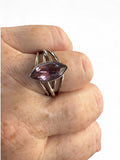 Amethyst Solid 925 Sterling Silver Ring 8.5