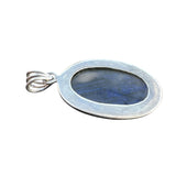 Carved Labradorite Solid 925 Sterling Silver Pendant