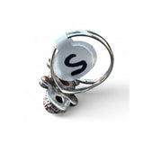 Triple Carnelian Solid 925 Sterling Silver Ring 5