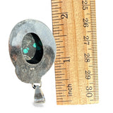 Tibetan Turquoise Solid 925 Sterling Silver Pendant