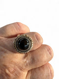 Black Onyx Solid 925 Sterling Silver Ring 9