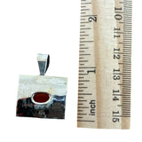 Carnelian Solid 925 Sterling Silver Pendant