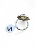 Prehnite Solid 925 Sterling Silver Ring 5