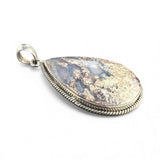 Moss Agate Solid 925 Sterling Silver Pendant