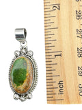 Sonoran Gold Turquoise Solid 925 Sterling Silver Pendant