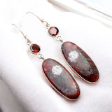 Sonora Sunrise & Garnet Solid 925 Sterling Silver Earrings