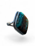 Black Jack Turquoise Solid 925 Sterling Silver Ring 9