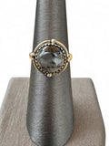 Black Rutilated Quartz Solid 925 Sterling Silver Ring 6.5