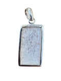 White Scolecite Solid 925 Sterling Silver Pendant