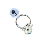 Tibetan Turquoise Solid 925 Sterling Silver Ring – Size 9