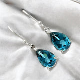 London Blue Topaz Solid 925 Sterling Silver Earrings