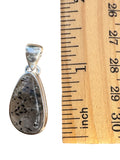 Hematite in Quartz Solid 925 Sterling Silver Pendant