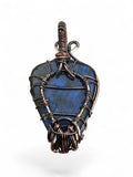 Labradorite Copper Wrapped Pendant Tree of Life