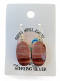 Snakeskin Jasper Solid 925 Sterling Silver Earrings