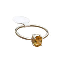 Citrine Solid 925 Sterling Silver Stack Ring