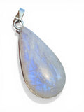 Rainbow Moonstone Solid 925 Sterling Silver Pendant