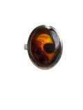 Baltic Amber Solid 925 Sterling Silver Ring 10