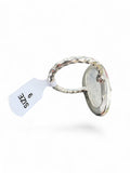 Faceted Rainbow Moonstone Solid 925 Sterling Silver Ring 9