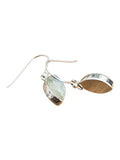 Green Moonstone Solid 925 Sterling Silver Earrings