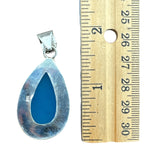 Blue Chalcedony Solid 925 Sterling Silver Pendant
