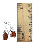 Mexican Fire Opal Solid 925 Sterling Silver Earrings