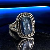 Blue Kyanite Solid 925 Sterling Silver Ring