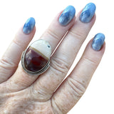 Mookaite Jasper Solid 925 Sterling Silver Ring 5.5