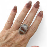Crazy Lace Agate Solid 925 Sterling Silver Ring 10