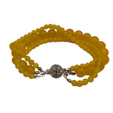 Yellow Onyx Magnetic Bracelet