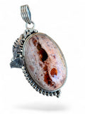 Mexican Fire Opal Solid 925 Sterling Silver Pendant