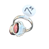 Kingman Red Rose Dahlia Solid 925 Sterling Silver Ring 7.5