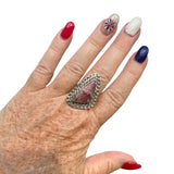 Cobalto Calcite Solid 925 Sterling Silver Ring 10