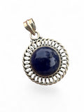 Sodalite Solid 925 Sterling Silver Pendant
