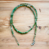 Chrysoprase 3 mm Beaded Necklace