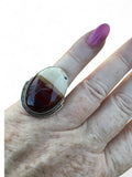 Mookaite Jasper Solid 925 Sterling Silver Ring 5.5