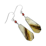 Montana Agate Solid 925 Sterling Silver Earrings