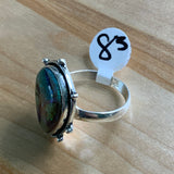Monarch Opal Solid 925 Sterling Silver Ring 8.5