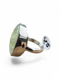 Prehnite Solid 925 Sterling Silver Ring 8.5