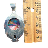 Pink Dahlia Solid 925 Sterling Silver Pendant