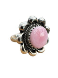 Pink Queen Conch Solid 925 Sterling Silver Ring 8.5