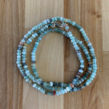 Amazonite 4 mm 24 inch Beaded Necklace