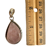 Rose Quartz Solid 925 Sterling Silver Pendant
