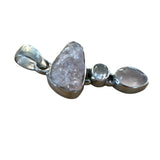 Rose Quartz Solid 925 Sterling Silver Pendant
