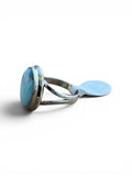 Caribbean Larimar Solid 925 Sterling Silver Ring 10