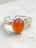 Carnelian Solid 925 Sterling Silver Ring 8