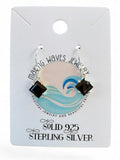 Faceted Black Onyx Solid 925 Sterling Silver Earrings