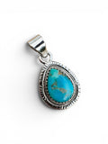 Mojave Turquoise Solid 925 Sterling Silver Pendant